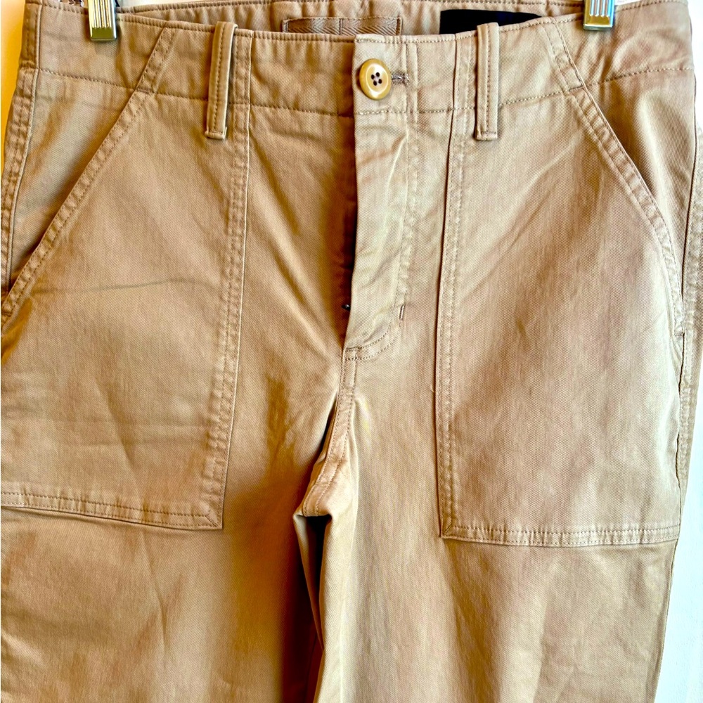 NWT Banana Republic Mid-Rise Slim Cargo Cotton Pant in Khaki Tan Size 6 copy - Picture 7 of 11